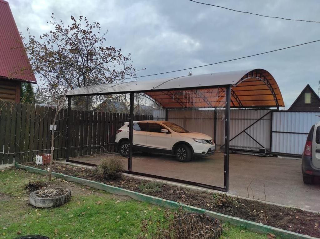 Прозрачные шторы ПВХ для навеса под автомобиль в Малоархангельске